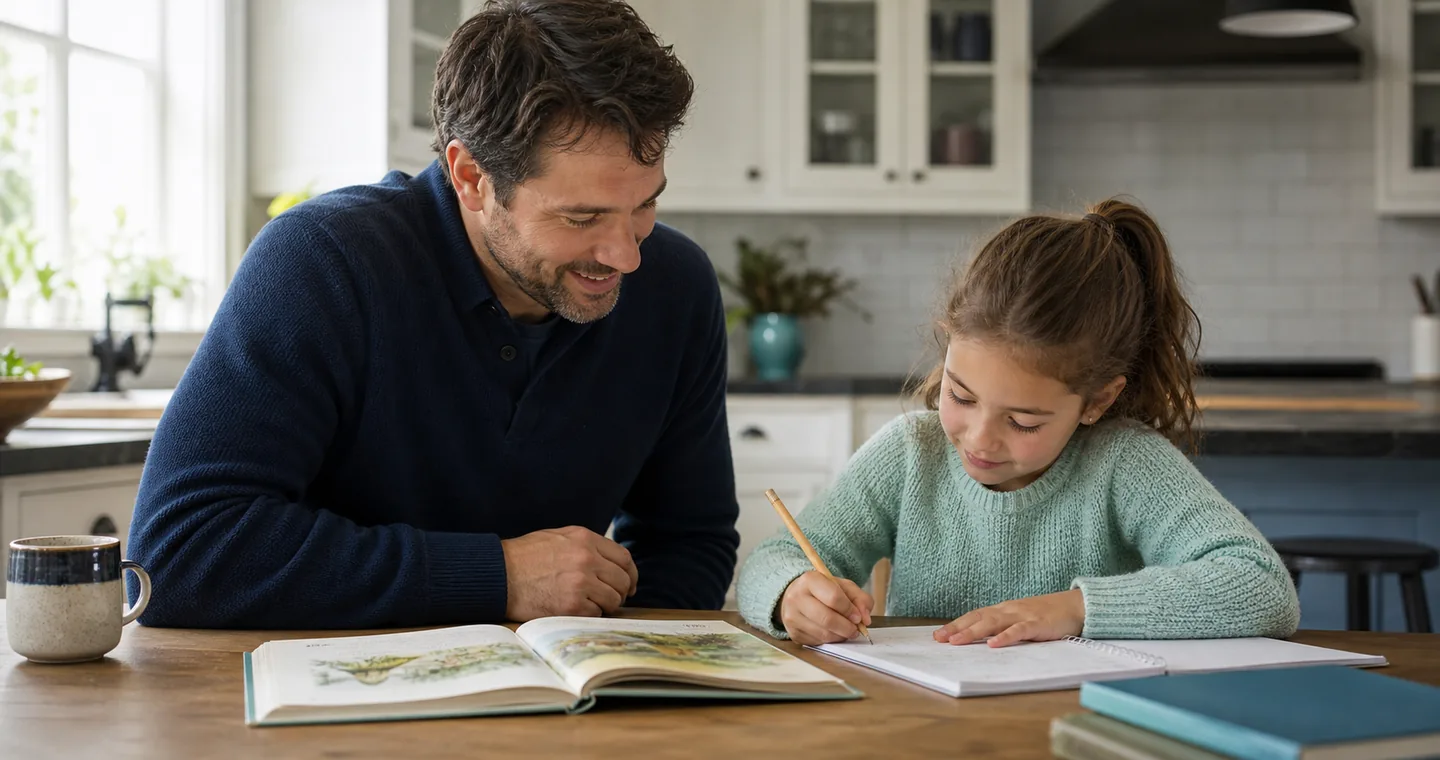 A tutor adapting a lesson for a student with a learning difference.